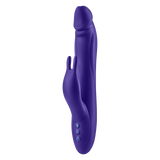 The FemmeFunn Booster Rabbit XL vibrator in dark purple.