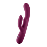 The FemmeFunn Balai G-spot rabbit vibrator in dark fuchsia.
