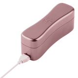 The sleek, rose gold magnetic charging case for the FemmeFunn Bougie Bullet.