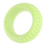 The Forto F-12 textured silicone cock ring in a glow-in-the-dark color.
