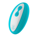 The wireless remote control for the FemmeFunn Pirouette rotating rabbit vibrator.