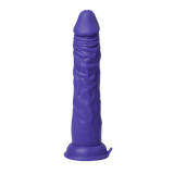 The FemmeFunn Thruster Shaft realistic thrusting vibrator in purple.