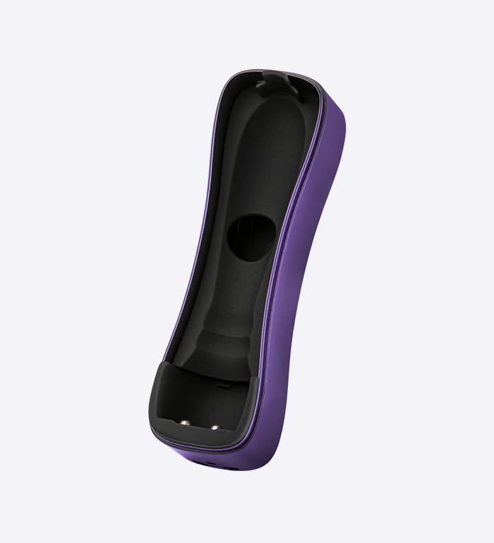 booster bullet charging case in purple