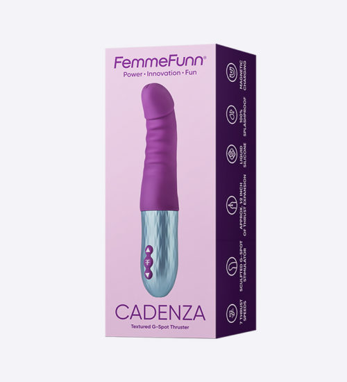 Cadenza thrusting vibrator box by Femme Funn