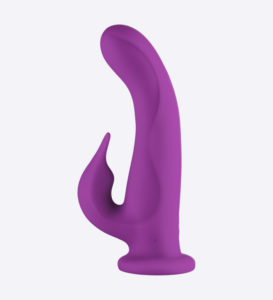 Pirouette-Rotating-Rabbit-Vibrator-Purple-Side-Profile