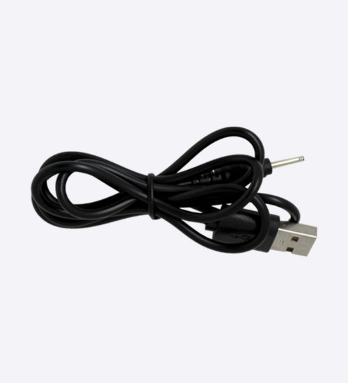 black charging cable
