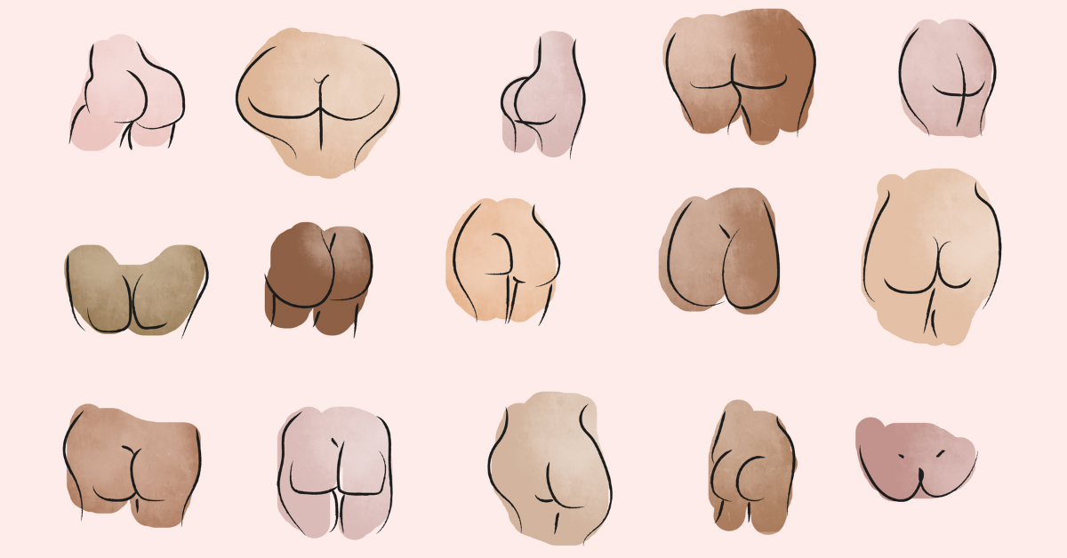 illustration of nude bottoms