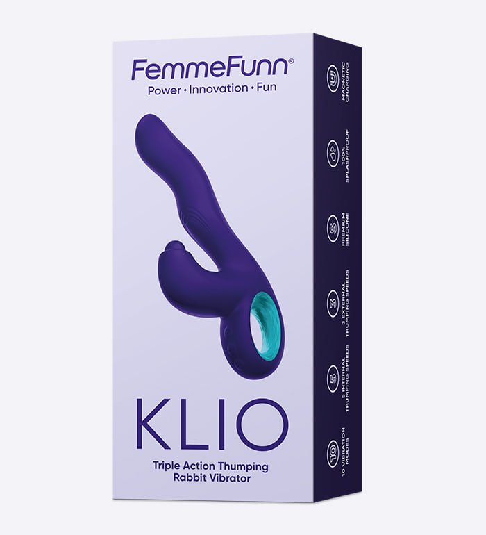Klio thumping rabbit vibrator by Femme Funn