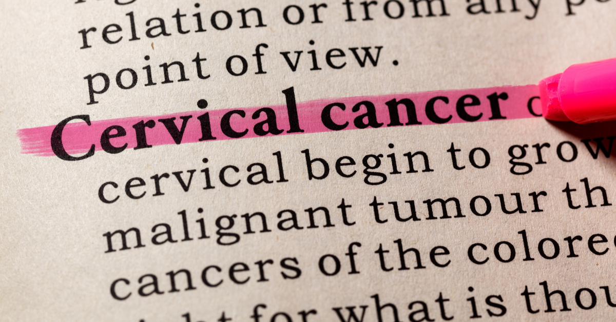 cervical cancer words in a book